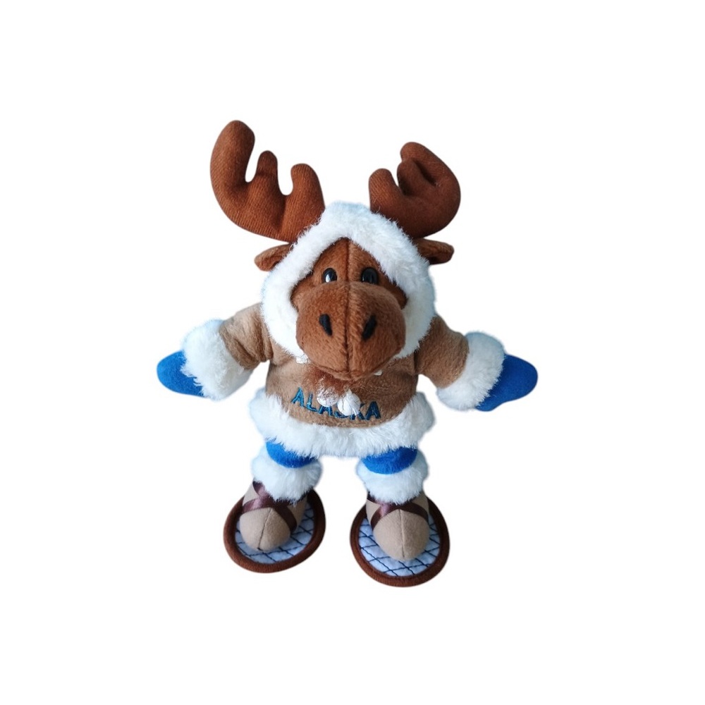 Arctic Circle Alaska Moose Plush Snow Shoes 9"